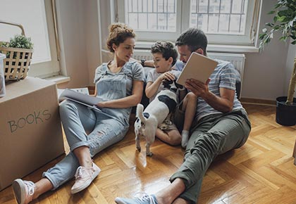 Familias conectadas a internet