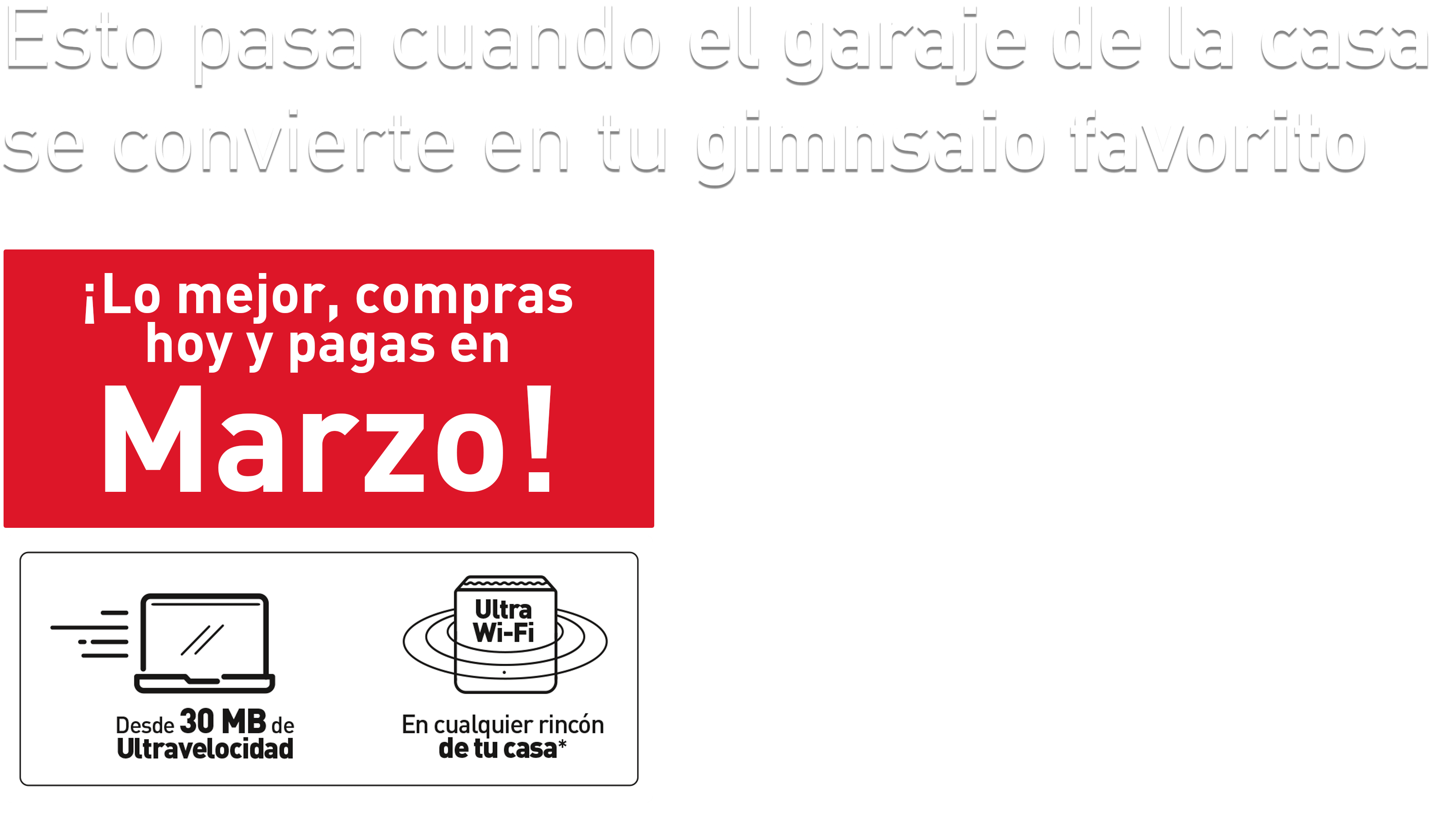 Compras hoy y pagas en Marzo